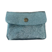 Metallic Leather Coin Purse