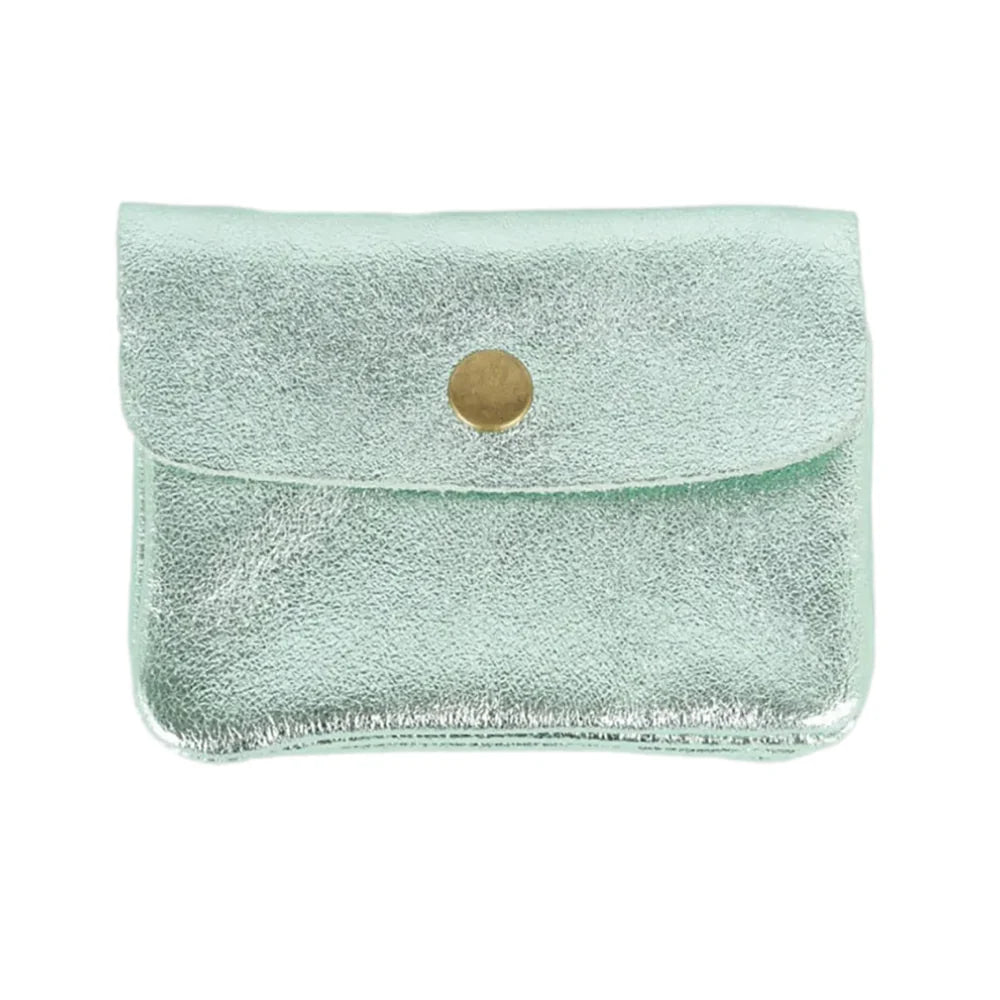 Metallic Leather Coin Purse