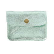 Metallic Leather Coin Purse