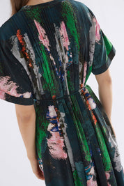 Malo Shirt Dress-Reflections Print