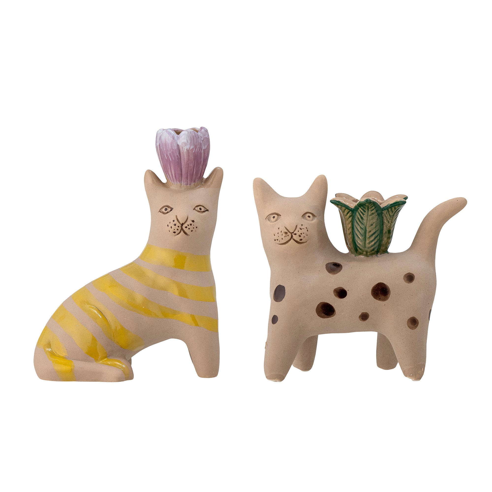 Bloomingville Mamie Cat Candleholders- Set of 2