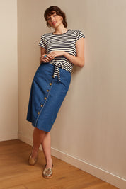 Marie Skirt- Chambray