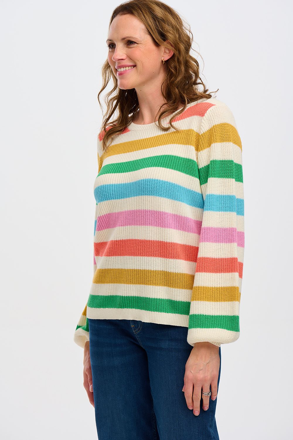 Marina Jumper-Rainbow Stripes