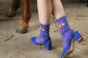 Maude Cotton Socks- Lapis