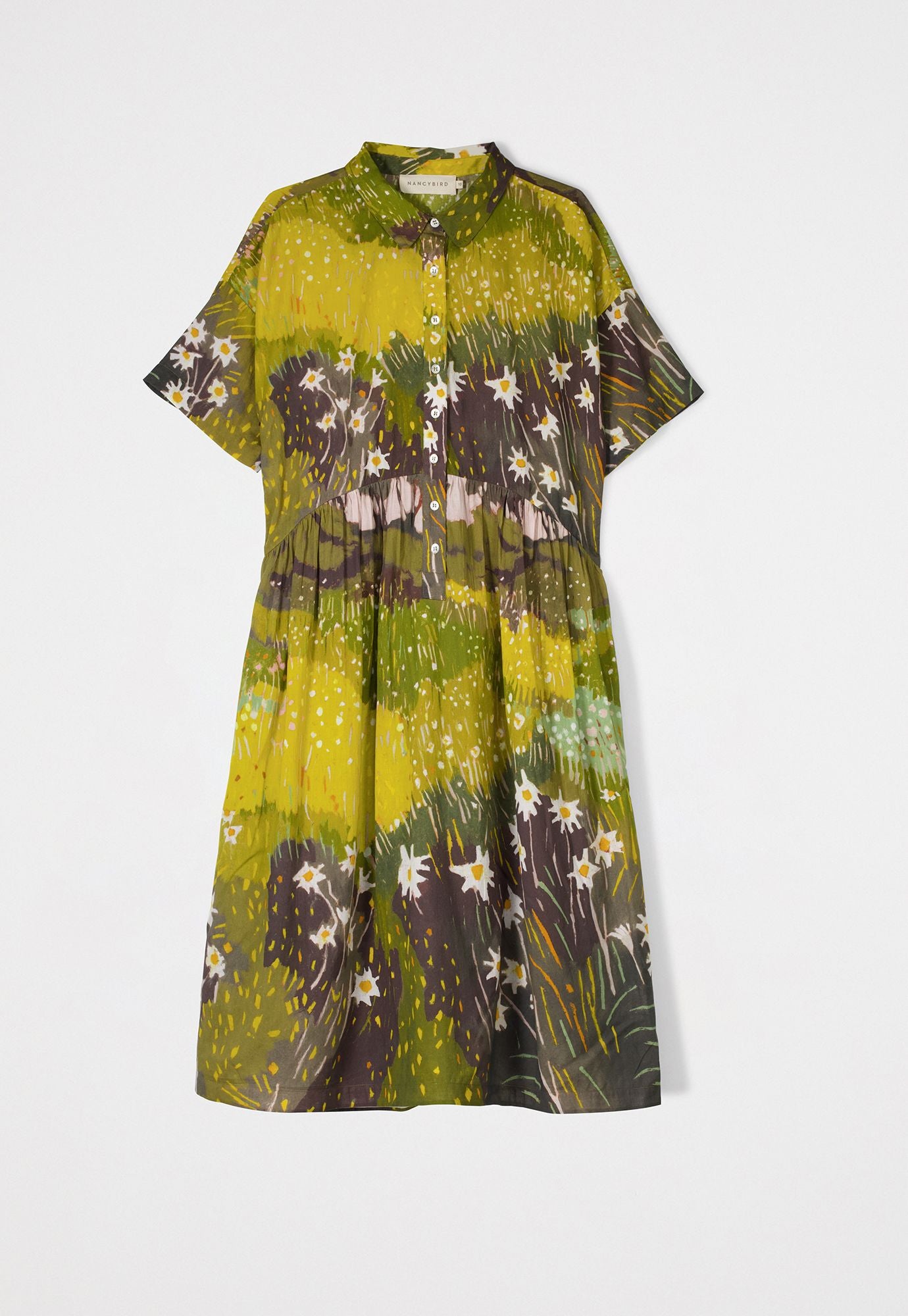 Nancybird Luma Shirt Dress Daisy Field