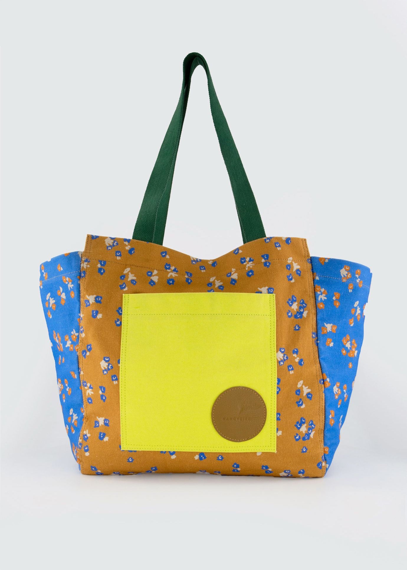 Nancybird Colourblock Carryall Bag in Mini Flowers