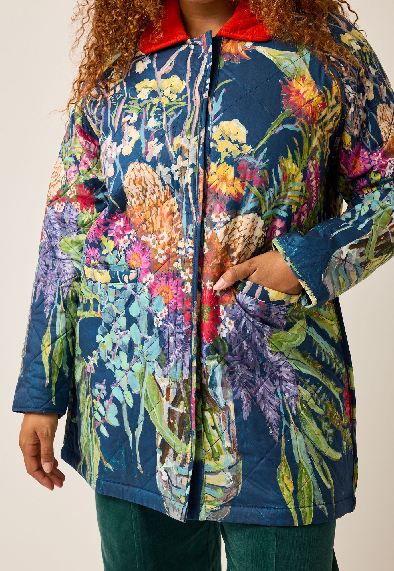 Flora Trench Coat- Blossom Bouquet