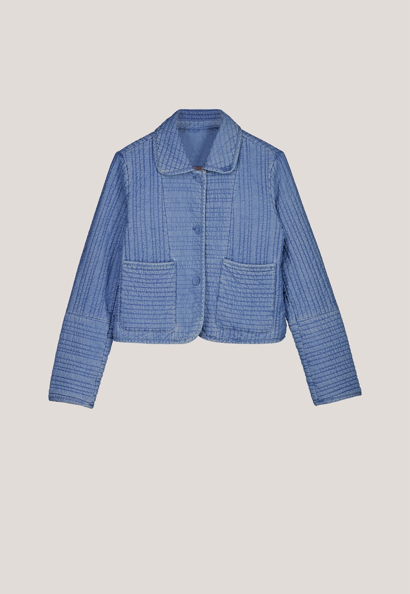 Nadia Quilted Jacket- Denim