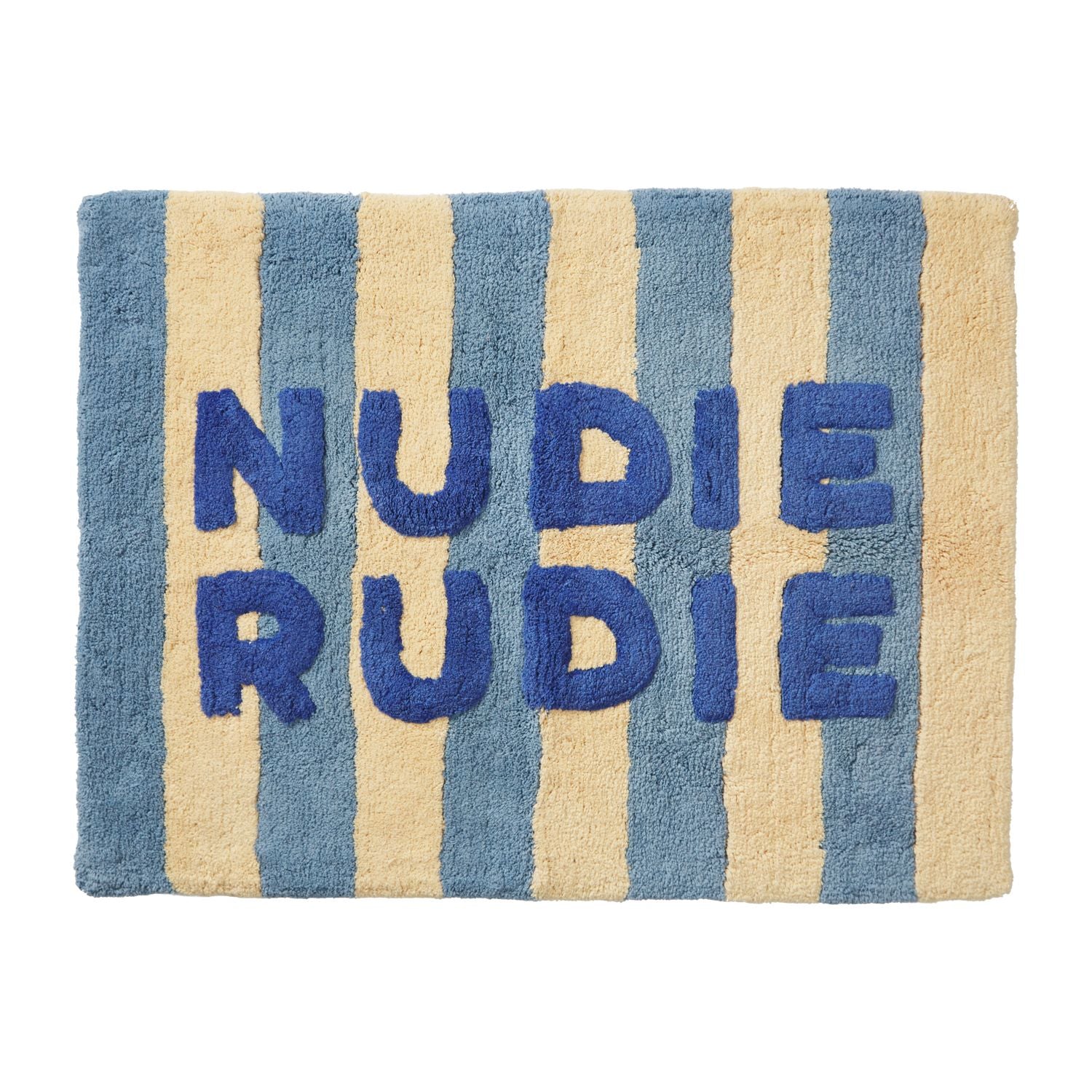 Ira Nudie Rudie Bath Mat- Blue Jean/ Posy