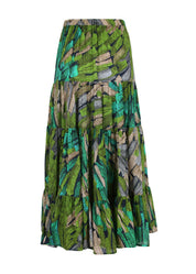 Vivant LAX Tiered Skirt- Green