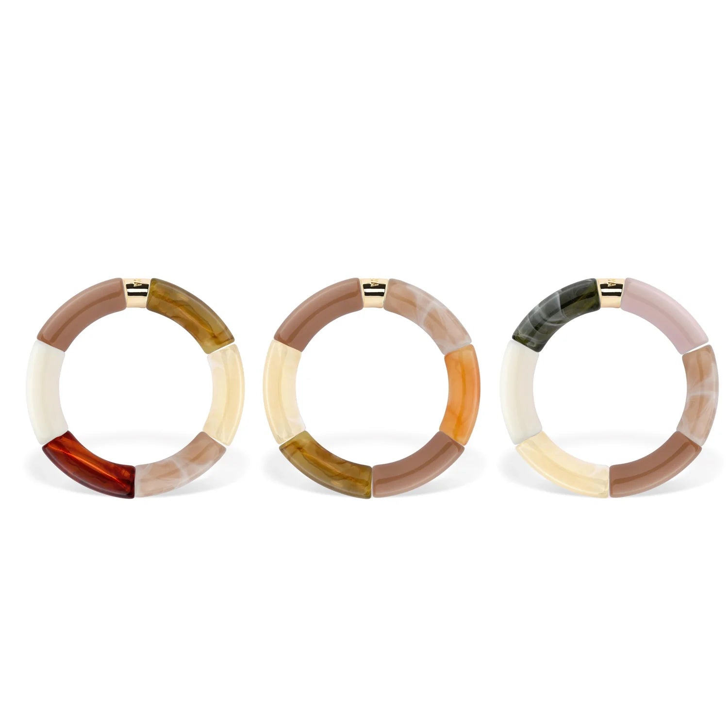 Parabaya Resin Bangle Trio-Cafe