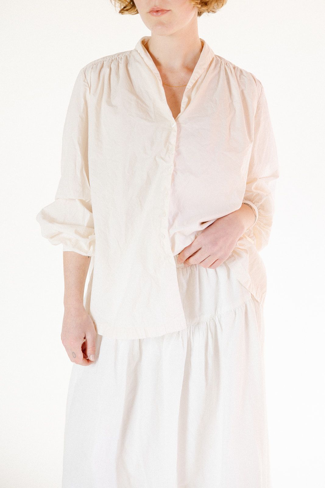 Pearl Blouse- Cotton Poplin