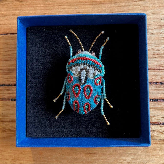 Trovelore Embellished Brooch Pin Picasso Beetle