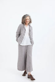 Chloe Pant- Pebble Grey Stripe