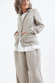 Lila Blazer- Light Natural Linen