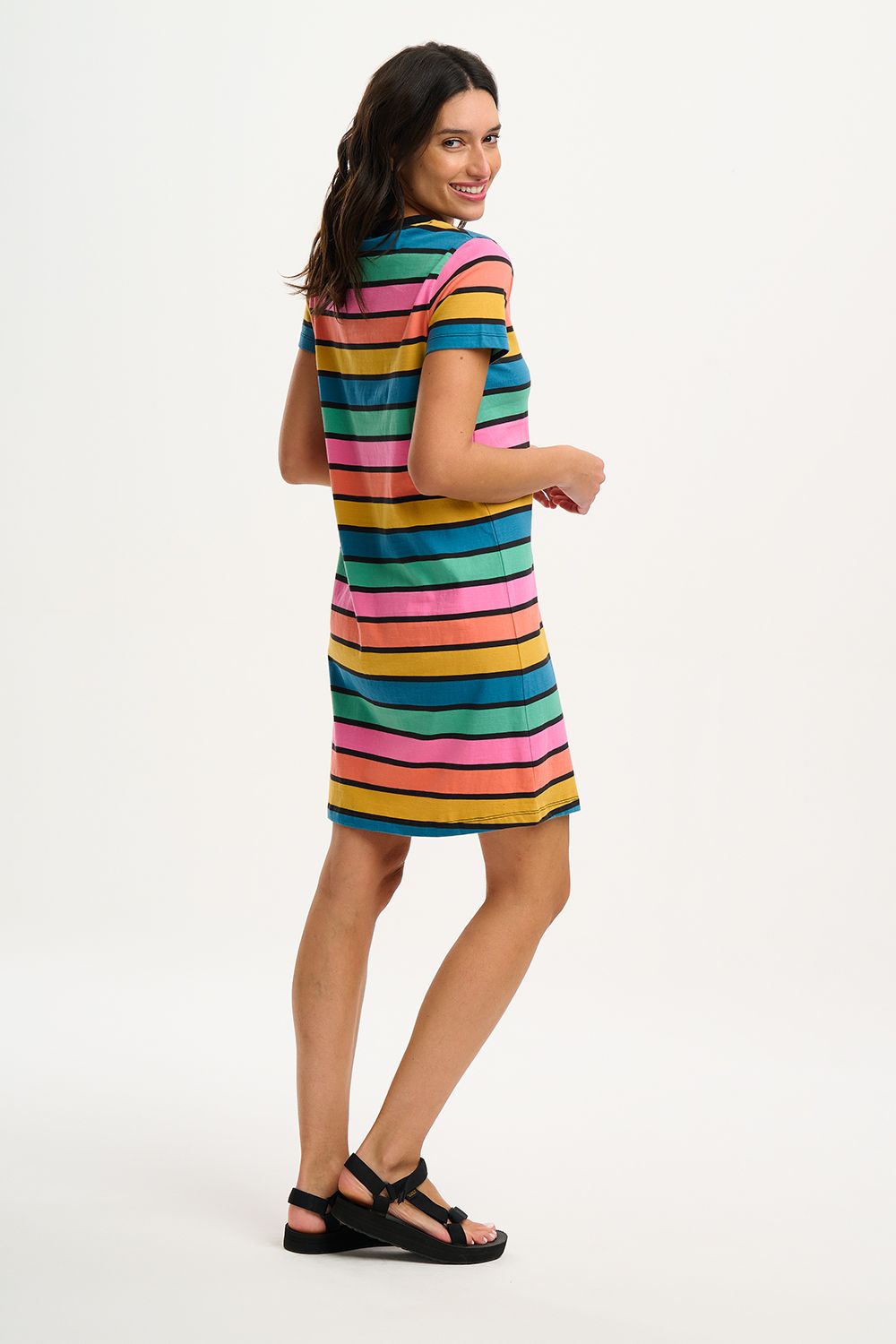 Sia T-Shirt Dress-Beach Hut Stripe