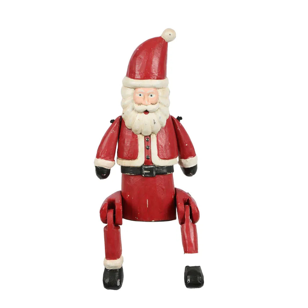 Wooden Santa Puppet Small-Vixen & Velvet