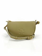 Trifine Moon Leather Crossbody Bag in Green