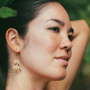 Gold Bamboo Earrings