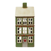 French Country Alsace Tealight Grande Chalet Christmas Green