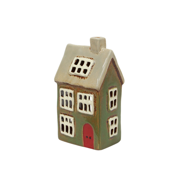 French Country Alsace Tealight House Christmas Green