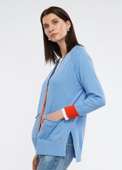 Collage Cardi- Chambray Combo