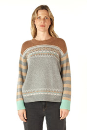 Zaket & Plover Fairisle Jumper in Goose