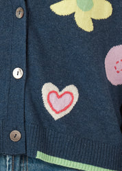 Happy Cardigan- Denim