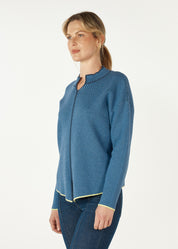 Neru Collar Jumper- Denim