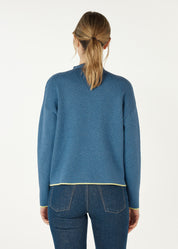 Neru Collar Jumper- Denim