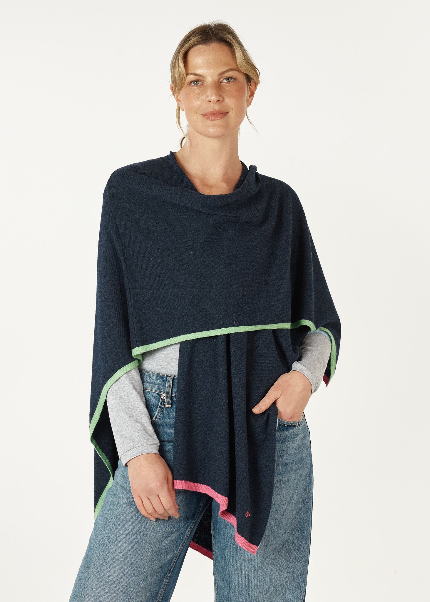 Zaket & Plover Poncho in Denim