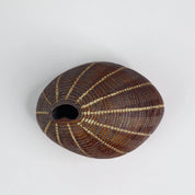 Pebble Sepia Pinstripe Vase- Mini/ Small